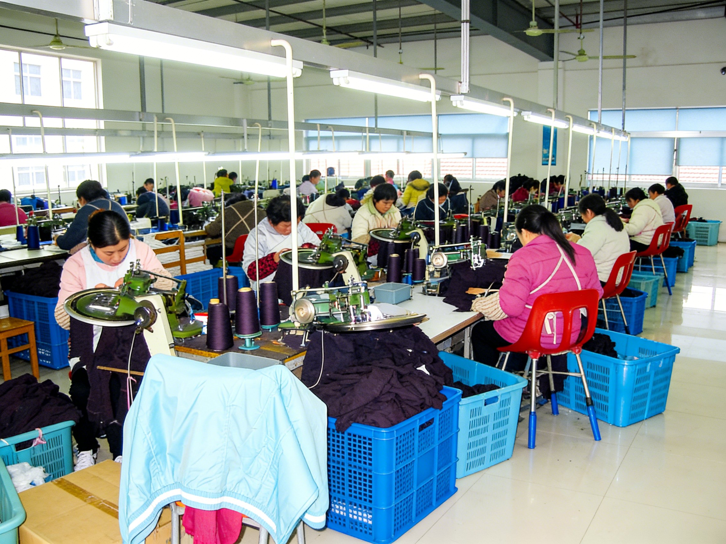 Équipe de production de Tahui Sweater Factory